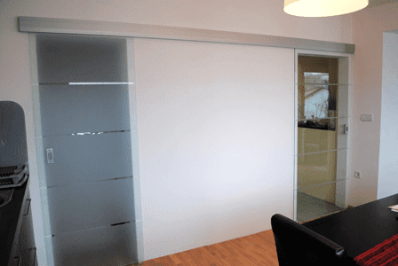 Glass sliding doors